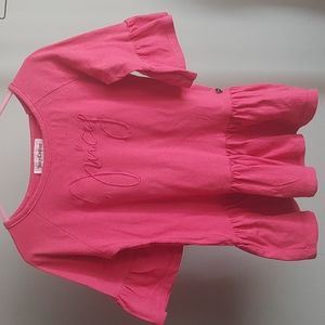 🎉HP🎉Girl's Juicy Couture Pink Ruffle Top